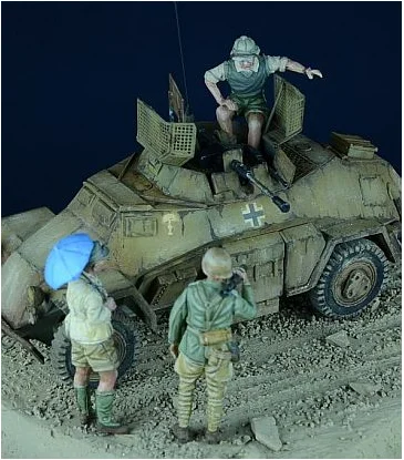 Коллекция 1/72 года наборы моделей фигурок из смолы для второй мировой войны Afrikakorps