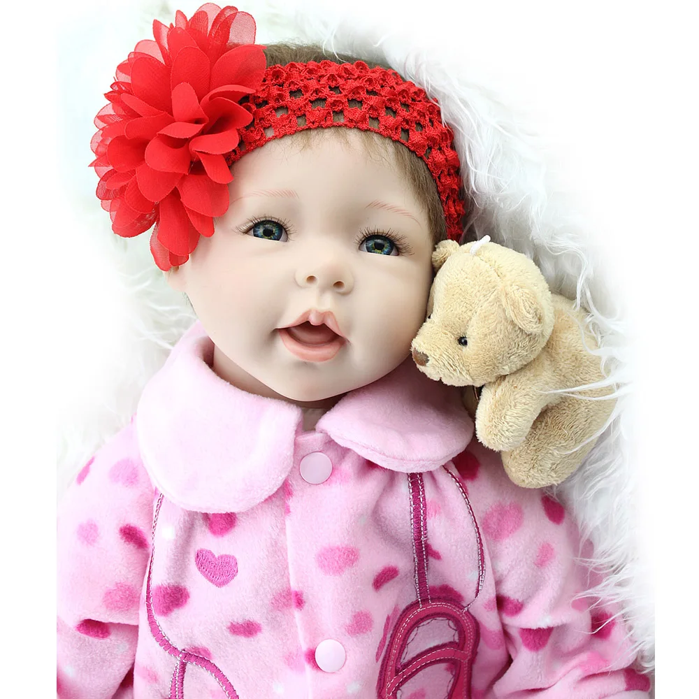 NPKDOLL Baby Reborn 55 см реалистичные boneca reborn menina Игрушки для девочек Новорожденный