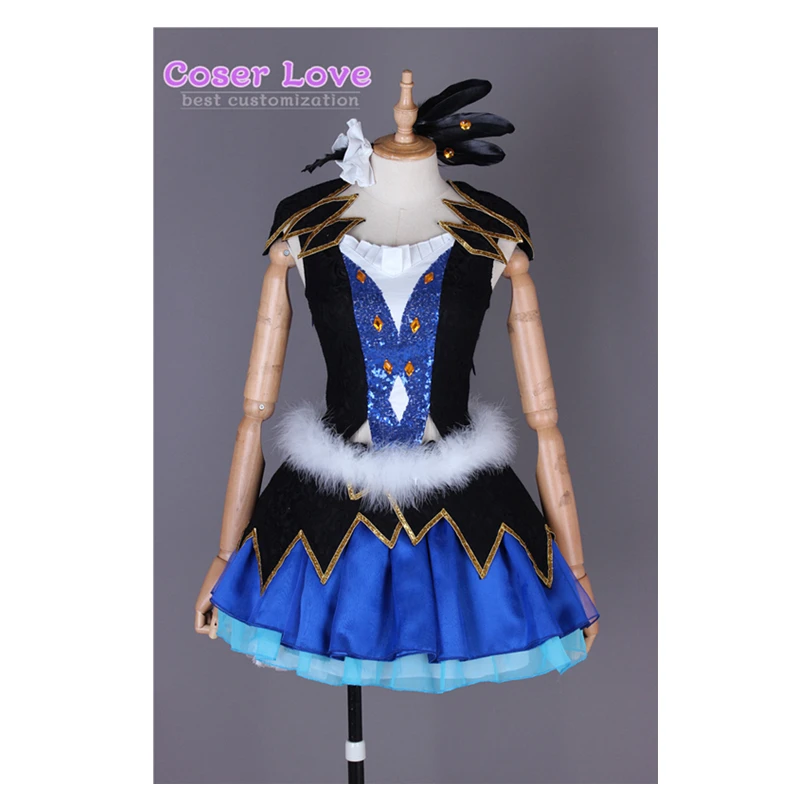 Lovelive водно-голубой новый мир цушима йошико Косплей Костюм Хэллоуин Карнавал