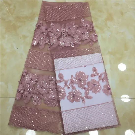 

new French 3D lace fabric purple 2019 latest African mesh lace fabric Nigerian Guipure lace fabric high quality