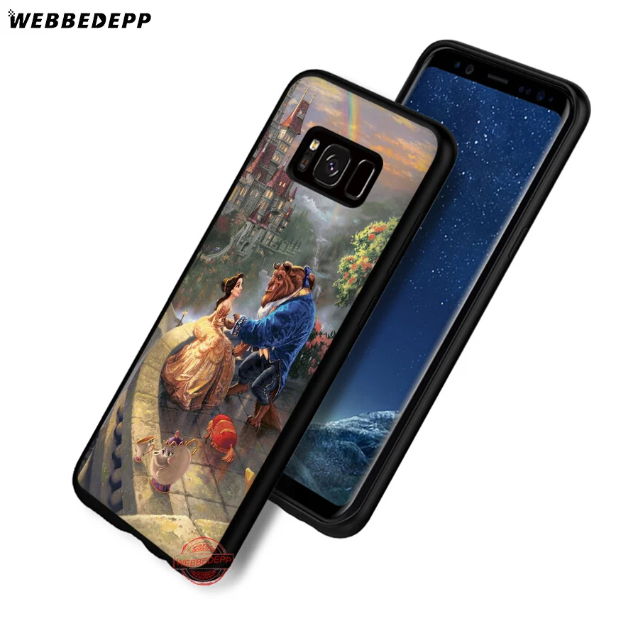 WEBBEDEPP Beauty And The Beast Soft Case for Samsung A6 A7 A8 A9 J6 2018 S6 S7 S8 S9 S10E S20 Ultra Note 8 9 10 Lite Plus | Мобильные