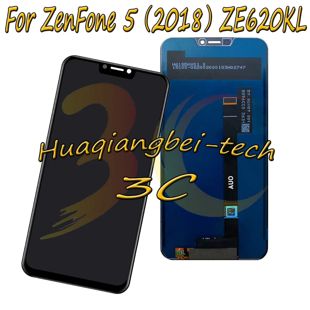 6 2 ''Новый для Asus ZenFone 5 2018 ZE620KL X00QD Полный ЖК дисплей + сенсорный экран дигитайзер
