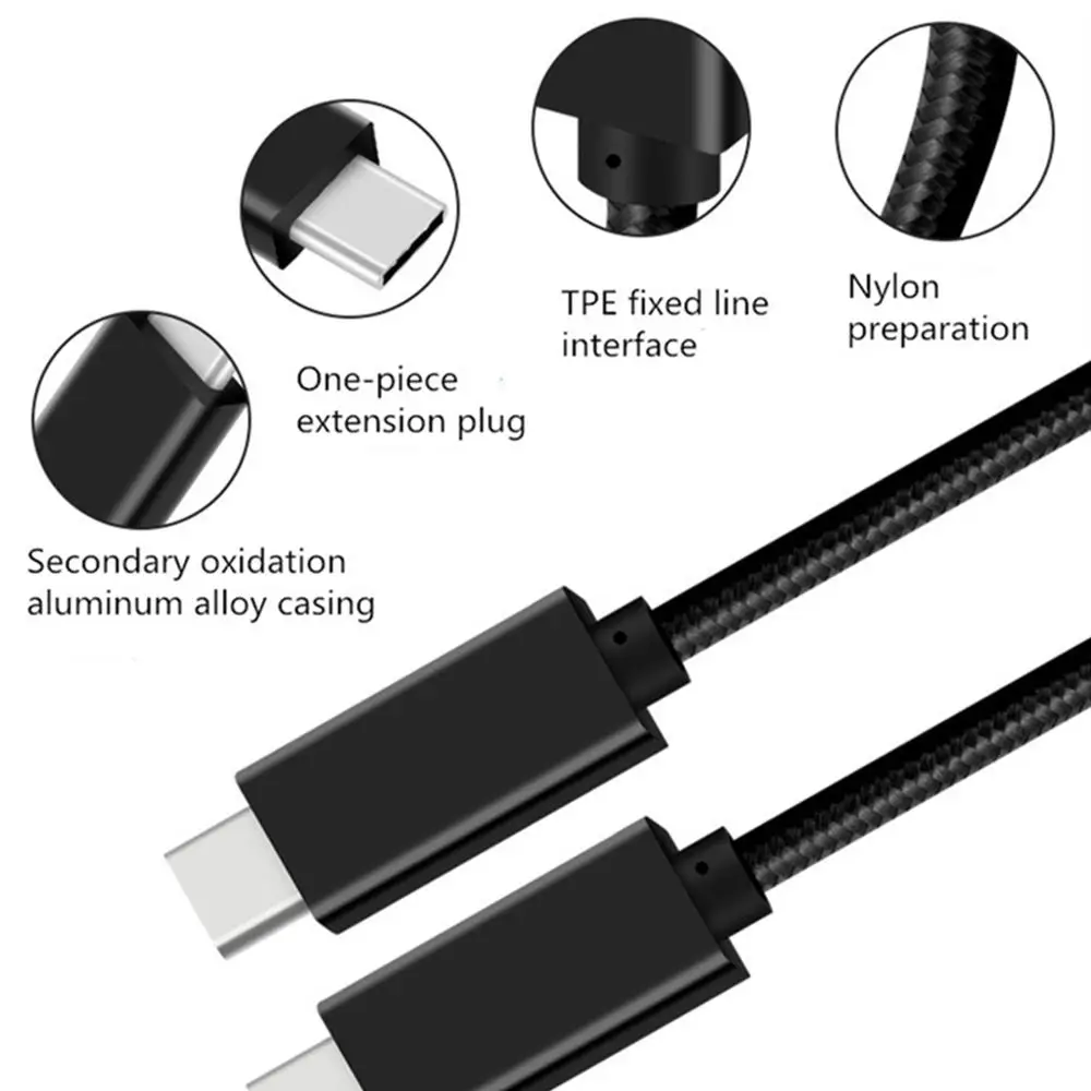 Кабель 5А Type C USB к 3 1 Gen2 5A PD 100 Вт 10 Гбит/с 4K60Hz Thunderbolt3 для Macbook Pro Nintendo Switch s9 huawei
