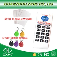 rfid 125khz id 13 56mhz ic copier reader writer for em4305 t5577 uid changeable tag