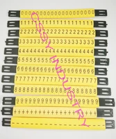 12pcslot freeshipping ms 65mm cable marker line and 4mm2 flat cable marker 0 9 12different number and symbol