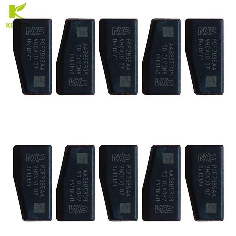 KEYECU 50 шт. * автомобильные ключи чипы PCF7935AA оригинальный ID44 пустой чип транспондера