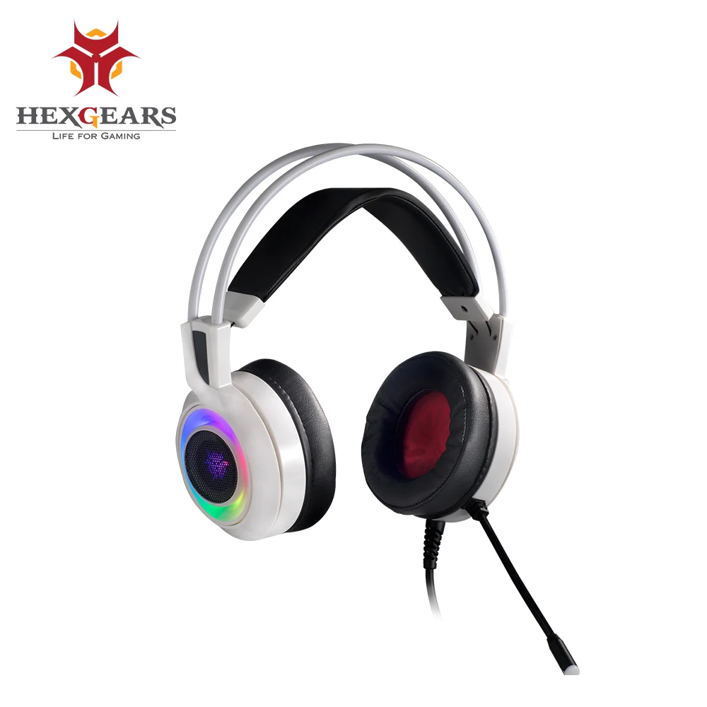 HEXGEARS GH102 Игровые наушники USB для телефона из поликарбоната с Auriculares микрофоном