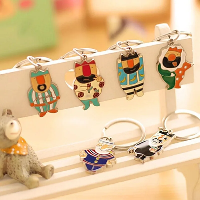 2 шт. новинка бесплатная доставка модное металлическое кольцо для ключей с