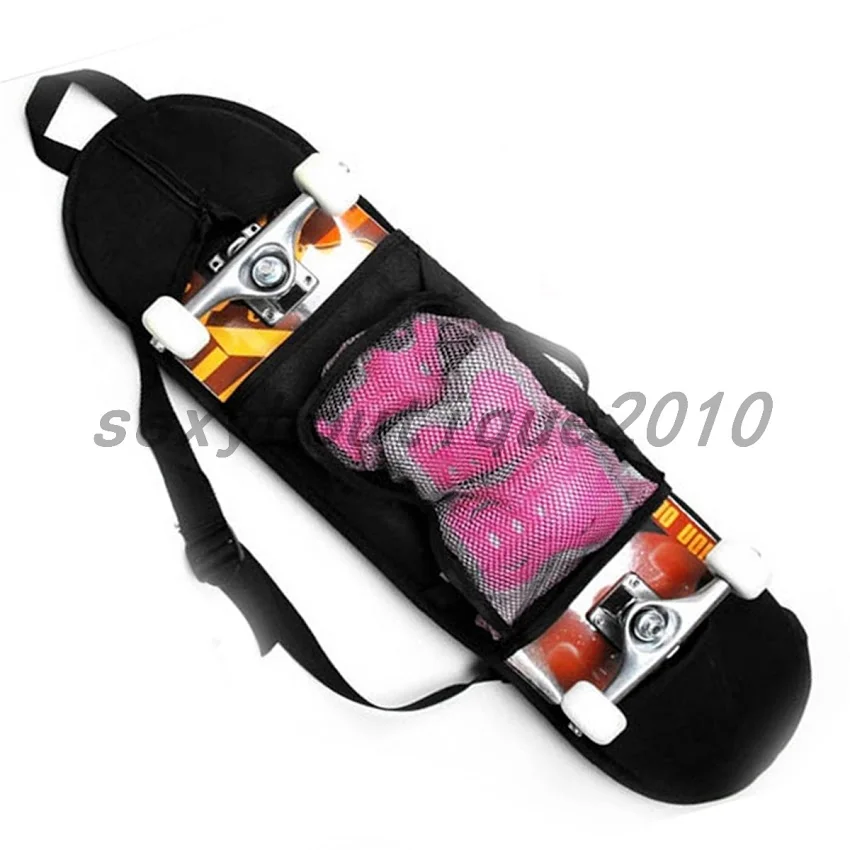 Топ продаж черный Открытый Скейтборд сумка для переноски Лонгборд палуба скейт