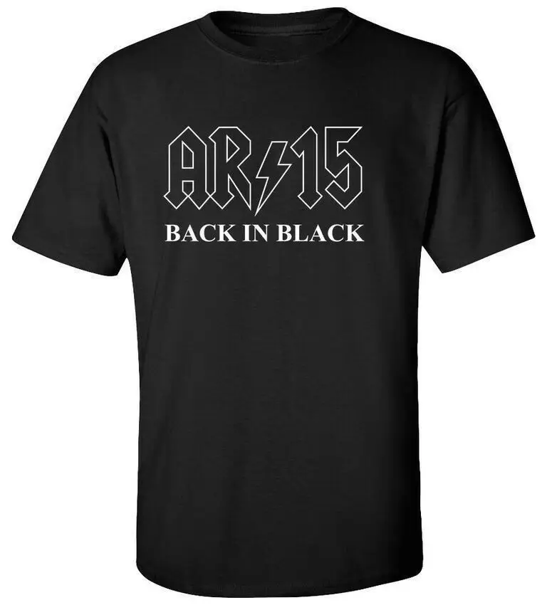 Новая Черная футболка AR-15 назад 2nd adaption Pro Gun NRA с винтовкой | Мужская одежда