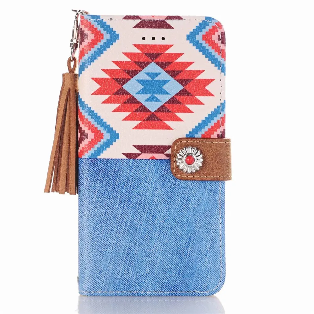 stx mzf 2 Роскошный кожаный флип-чехол в богемном стиле с узором для Iphone X Xs Max Xr Etui, чехол-кошелек с подставкой для Iphone 6 6s 7 8 Plus, чехол с кисточками - Цвет: stx mzf 2