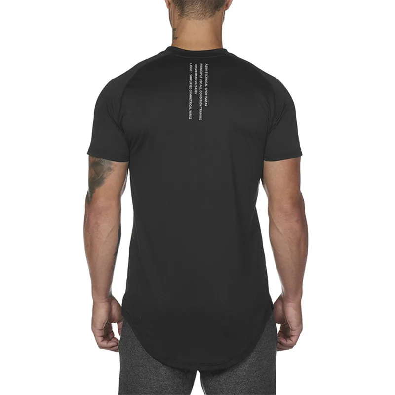 Спортивная одежда мужская футболка с коротким рукавом фитнес для бодибилдинга