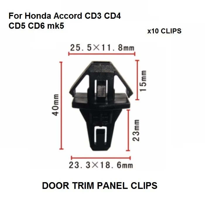 Автостайлинг 10x 94 97 для Honda Accord CD3 CD4 CD5 CD6 mk5 решетка радиатора передний гриль зажим