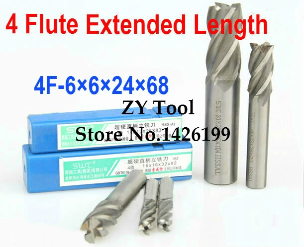 

Free shipping 5pcs 6.0mm 4 Flute HSS & Extended Aluminium End Mill Cutter CNC Bit Milling Machinery tools Cutting tools.