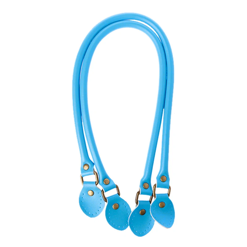 Blue 40cm 2 шт./пара 40 см Высокое качество Разделение кожаная сумка с ручками, сумка на плечо с ремешком Замена ремней для Сумки из натуральной кожи DIY аксессуары KZ0001 - Цвет: Blue 40cm