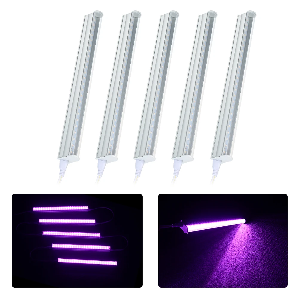 

LED Grow light Strips 5W T5 Tube LED Plants Lamp High Output Integrated Fixture Grow Lights for Greenhouse Plant US Plug