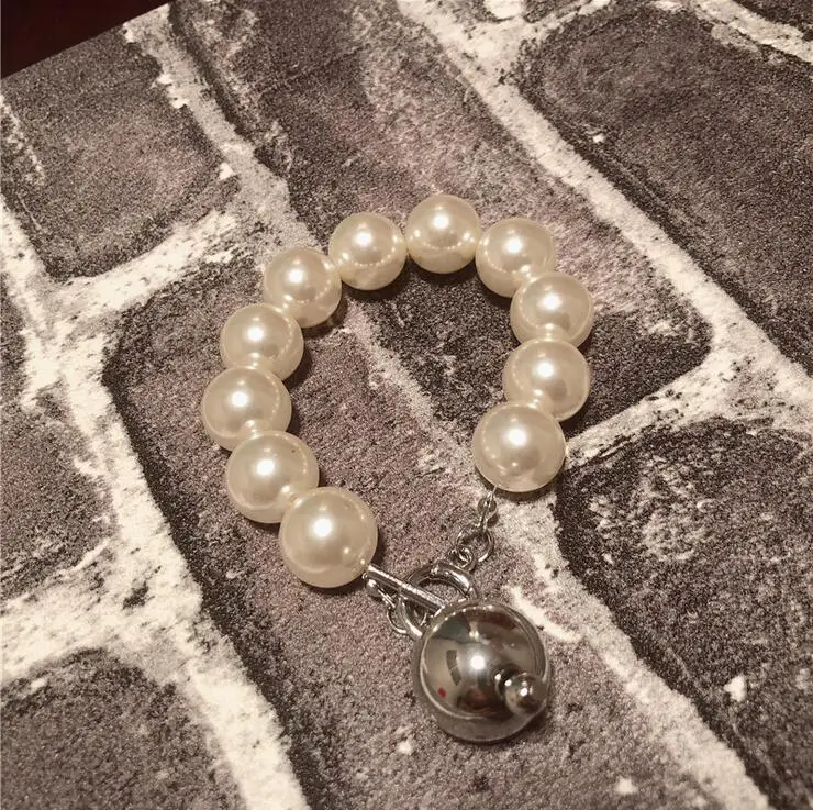 Женский жемчужный браслет с металлической пряжкой ювелирное изделие в