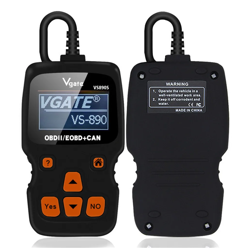 OBD2 Code reader scan tool car fault OBDII Bluetooth diagnostic scanner supports multi-language VGATE VS890S | Автомобили и