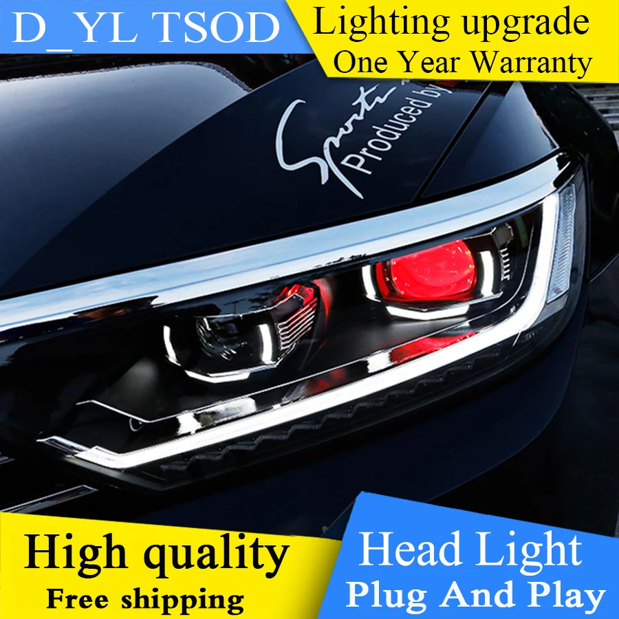 DY_L Стайлинг автомобиля для VW Passat B8 фары 2016 2017 2018 EUR светодиодный DRL биксеноновый