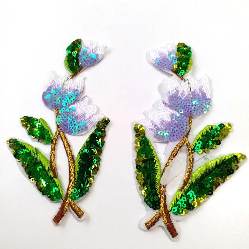 1 пара блестки цветок орхидеи патчи для одежды|flower patch|patches for clothingflower patches clothing |