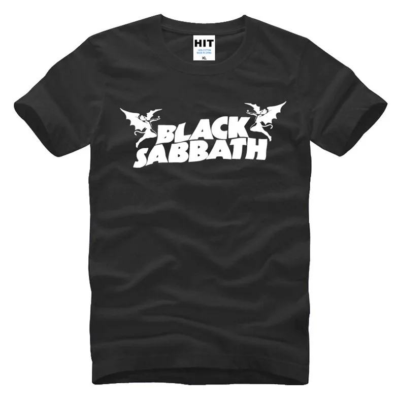 Мужчины 2017 Новый Black Sabbath Классический Хэви Метал Рок мужская Футболка O Шеи