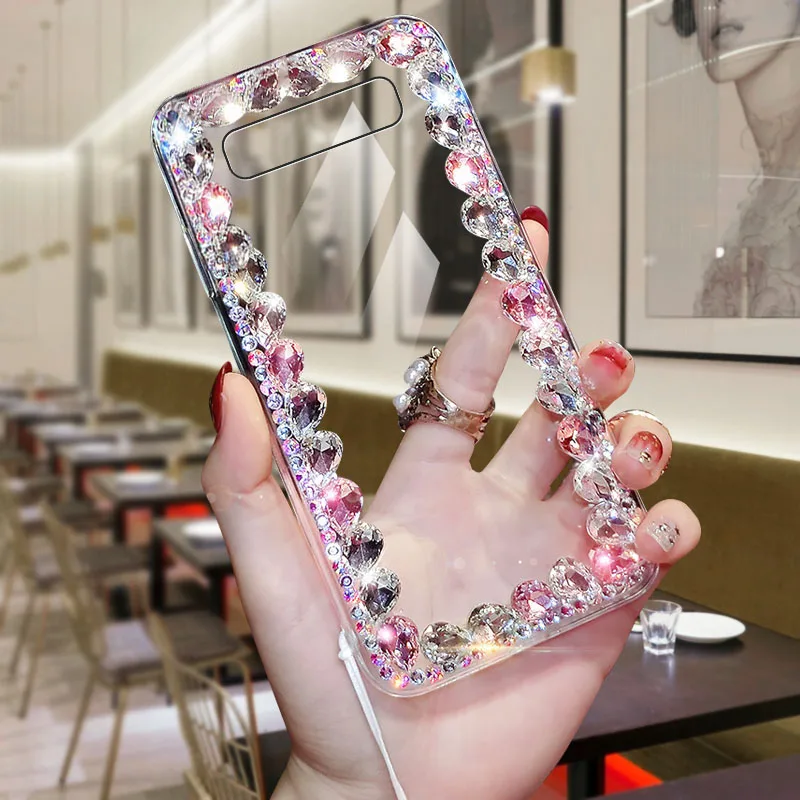 The Collision Diamond Pattern Anti-collision Phone Case Works With For Samsung Galaxy S10Plus | Мобильные телефоны и