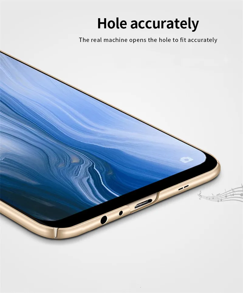 Luxury 360 Full Plastic Cover For Oppo Reno Case CPH1917 Matte Hard Phone Back 6.4 inch Coque |