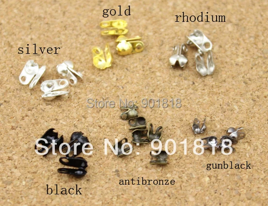 

200Pcs gold/silver/black Connectors Clasps fitting 1.5mm Ball Chain Jewelry Accessories F920C