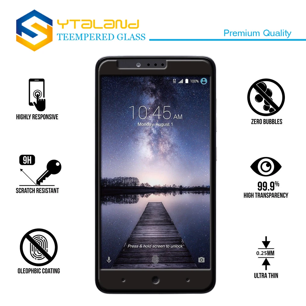 Ytaland 2.5D 0 3 мм 9H + Полное покрытие Премиум Закаленное стекло для ZTE Z983 Защитная