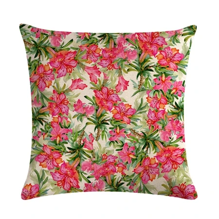 Cushion cover3 Винтажный Стиль масляной живописи цветочные чехлы для подушек Европейский ретро бабочки цветы декоративная Подушка Крышка бежевые льняные подушки Чехол - Цвет: Cushion cover3