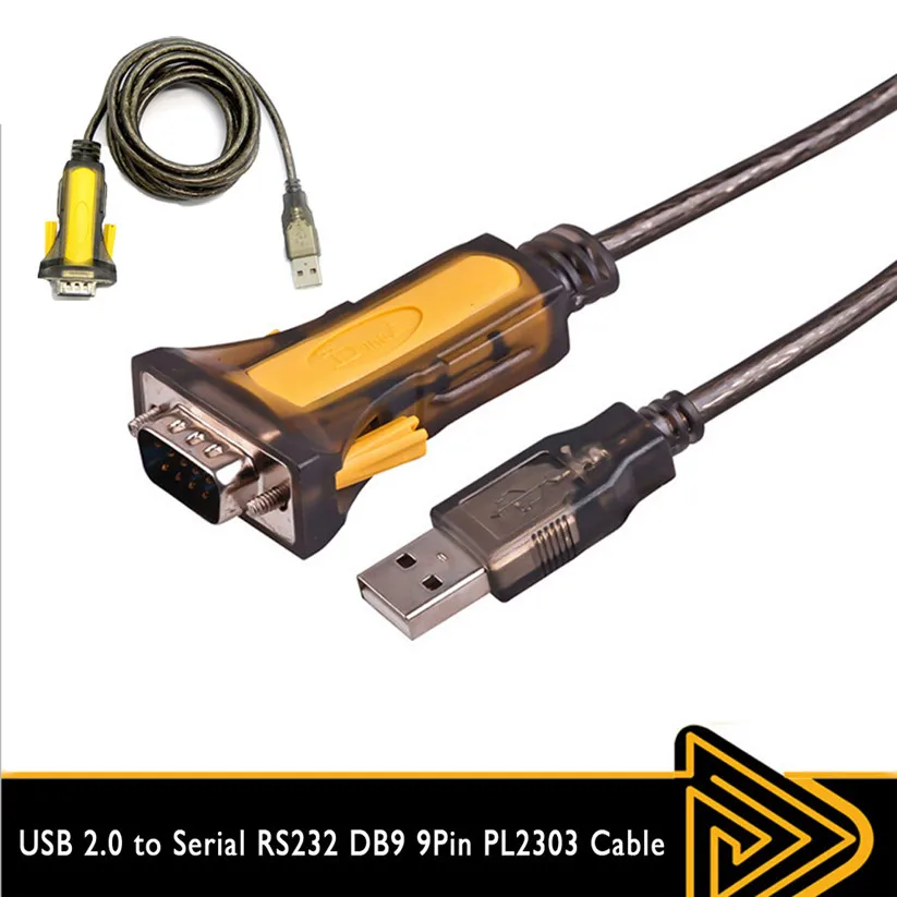 Mosunx Кабели USB 2 0 в последовательный RS232 DB9 9Pin PL2303 кабель адаптер конвертер 3 фута