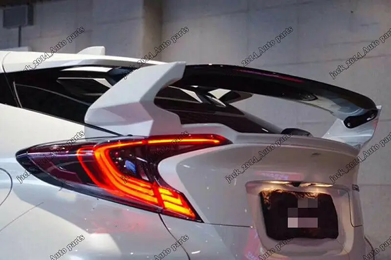 FRP Неокрашенный спойлер заднего багажника наборы корпуса крыла для Toyota CHR 2016 2017 2018