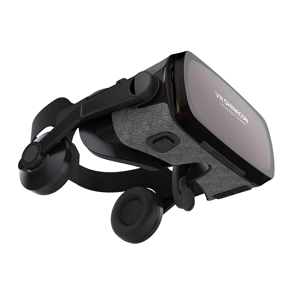 Shinecon 9.0 Casque VR Virtual Reality Glasses IMAX 3D Googles Headset ONE CLICK ANSWER gamepad For Smartphone Smart Phone | Электроника