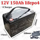 GTK 12 В 1800 Ач Lifepo4 литиевый аккумулятор водонепроницаемый с BMS для Вт автомобиля гольф-мобиля RV EV солнечные лодки для хранения + зарядное устройство 10 А