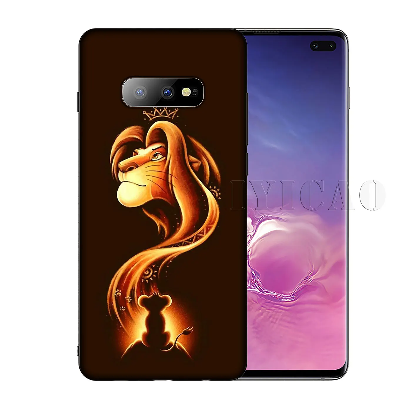 IYICAO Король Лев Мягкий силиконовый чехол для телефона Samsung Galaxy S10 S9 S8 Plus S6 S7 Edge S10e E TPU