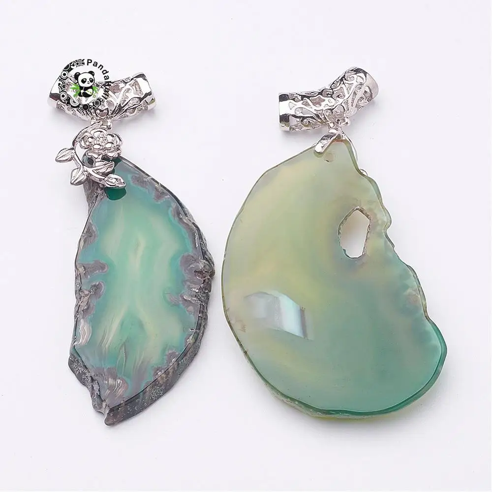 10 шт. смешанных цветов окрашенные натуральные камни Кулоны Подвески плиты