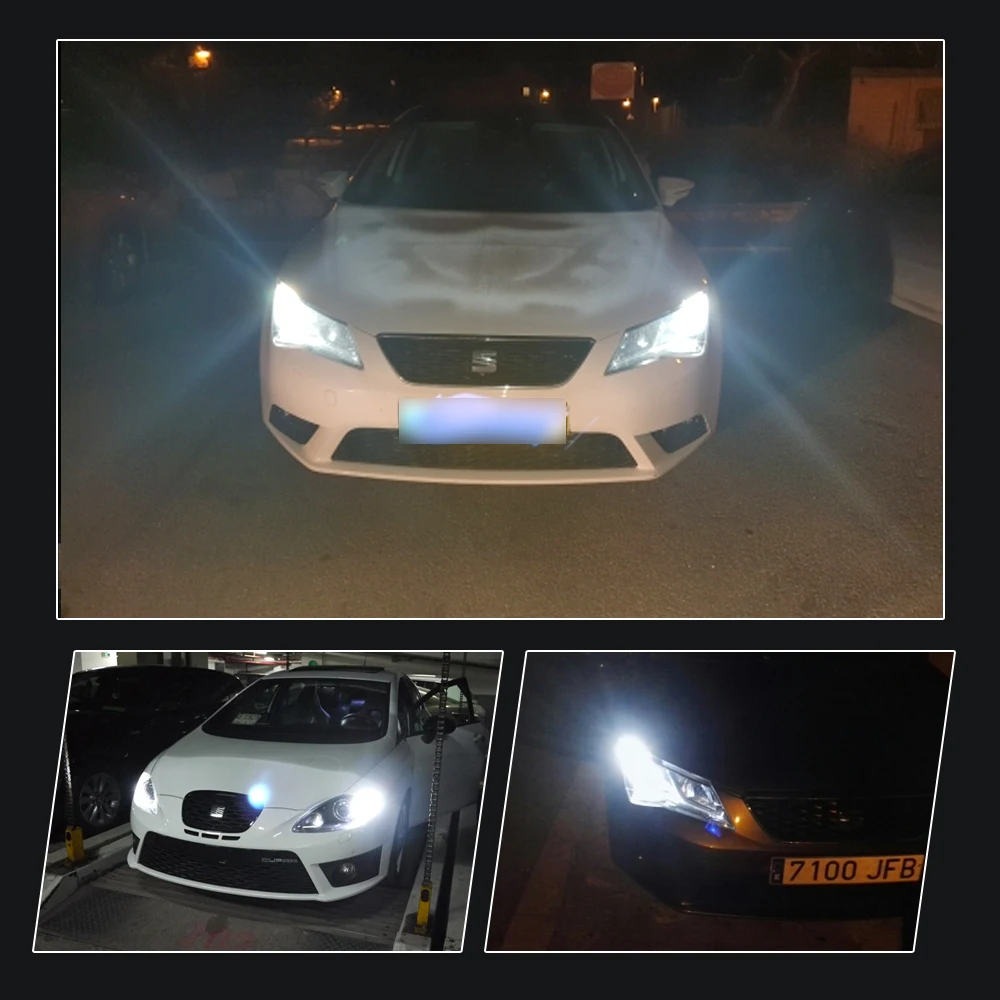 2 шт. белый Canbus No Error 1156 P21W светодиодный фонарь для Seat Leon 3 MK3 Alhambra светодиодный для вождения дневные ходовые огни DRL фары заднего хода