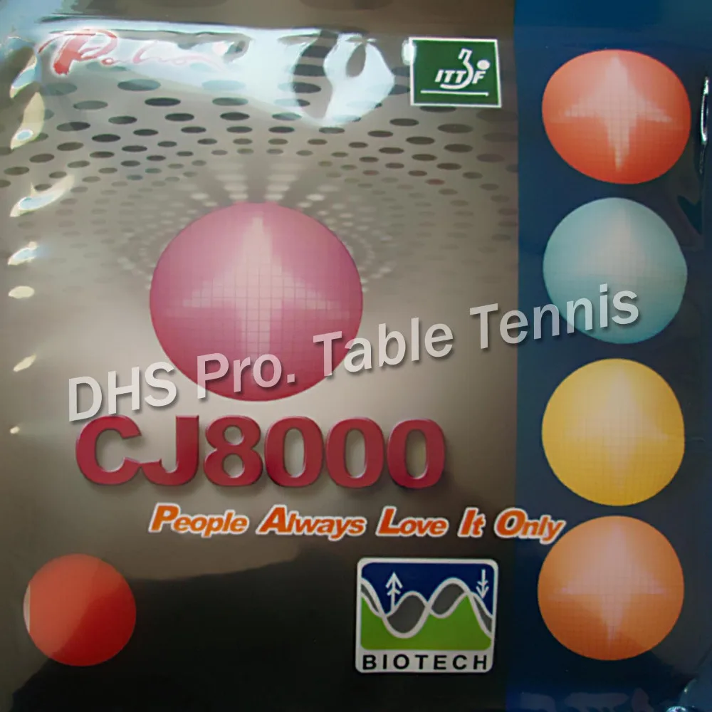Palio CJ8000 (BIOTECH) 2 сторонняя петля для настольного тенниса/резина пинг понга с губкой