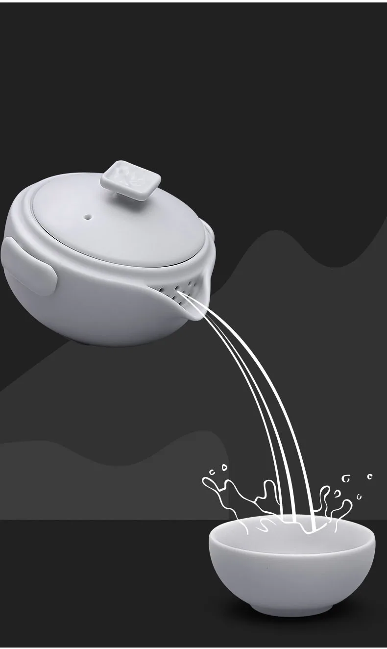 TANGPIN керамический чайник gaiwan с 2 чашками чайные наборы портативный дорожный чайный набор Посуда для напитков