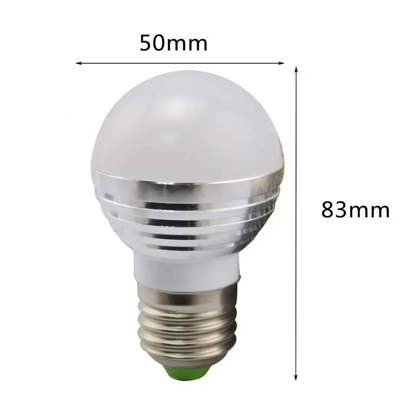 RGB светодиодный лампа светодиодная 3 Вт с пультом дистанционного управления 16