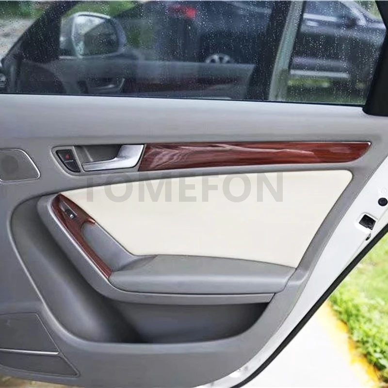 TOMEFON для Audi A4L A4 L 2009- ABS пластик деревянная краска внутренние детали оконный переключатель ручка Отделка Передняя передача Шиф панель Крышка