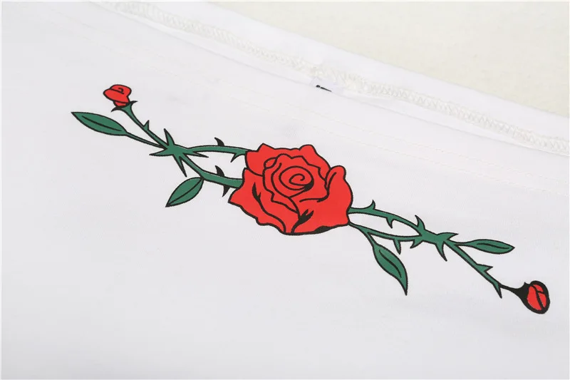 Женская футболка с цветочным принтом и открытыми плечами короткая - купить по