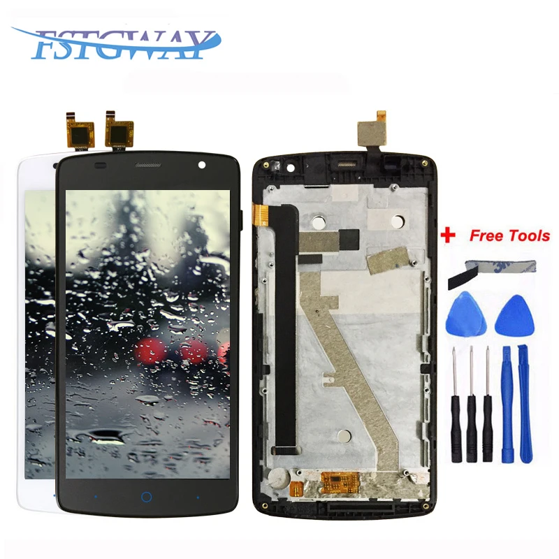 100% оригинал протестирован для ZTE Blade L5 Plus 1280*720 ЖК дисплей + сенсорный экран Digitzer в