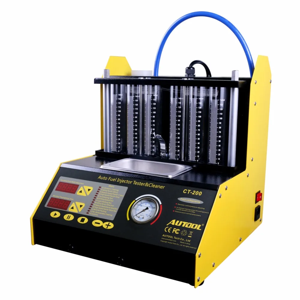 AUTOOL CT200 6/4 ультразвуковой инжектор тестер 110/220 V цилиндр бензин очиститель для