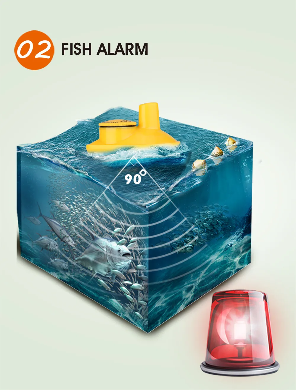 Smart Sonar рыболокатор беспроводной эхо эхолот сенсор рыболокатор для зимняя Морская рыбалка