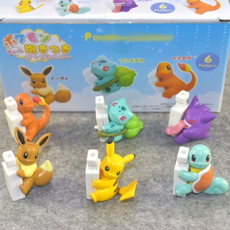 Фигурки второго стиля 6 шт./компл. на шнурке аниме экшн фигурки pkchu модель