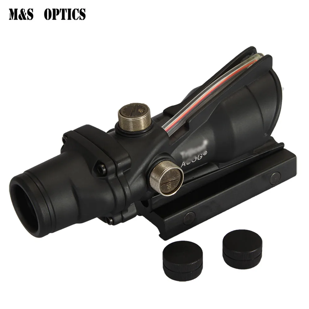 Голографическая Широкий формат ACOG 4x32 Red Dot прицел Красная Зеленая точка