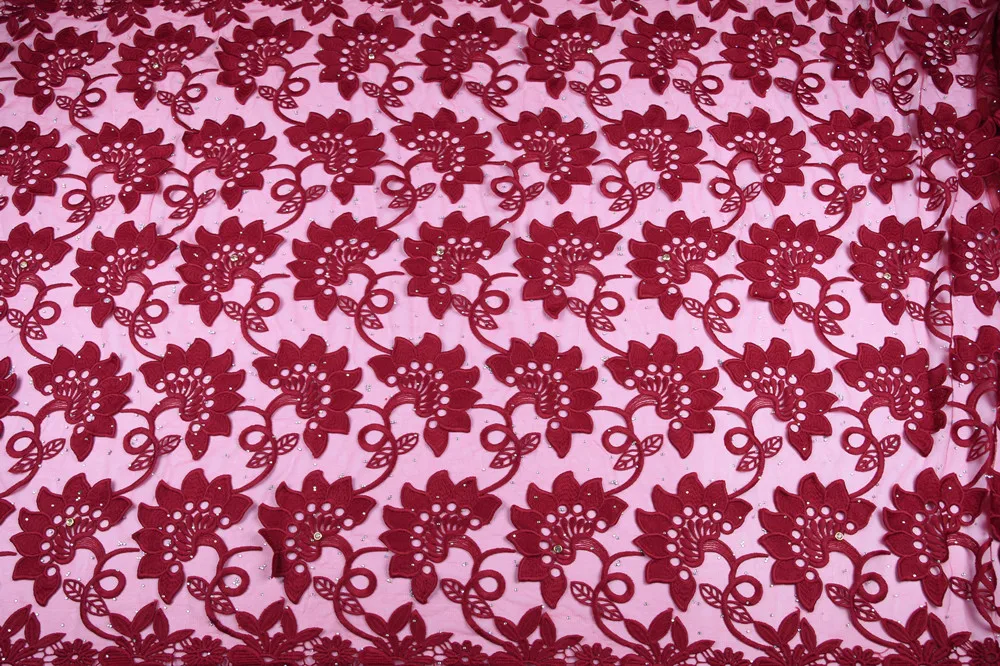 

African French Cord Lace Fabric 2019 African Mesh Lace Fabric With Embroidery High quality Onion Nigerian Swiss Lace Fabric