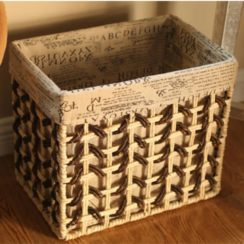 Сельская декоративная настольная корзина для хранения винтажная Ретро белья
