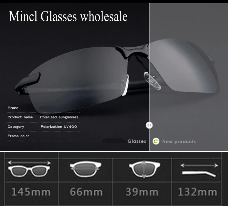 Мужские солнцезащитные очки с защитой от ультрафиолета 400 поляризованные для